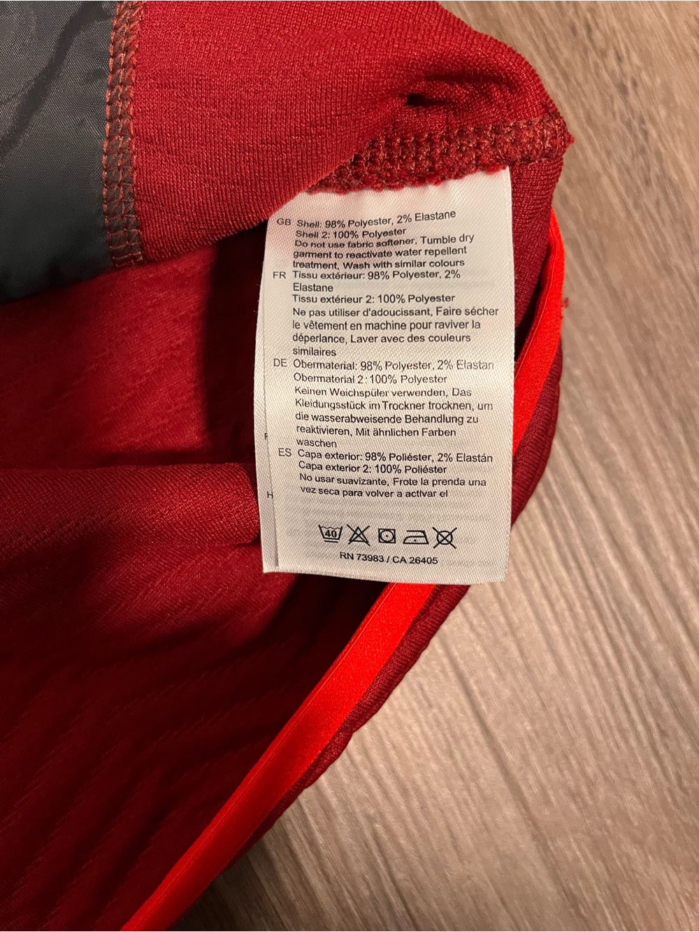 Helly Hansen Red Quilted Chevron Snap Pullover - Picture 6 of 10